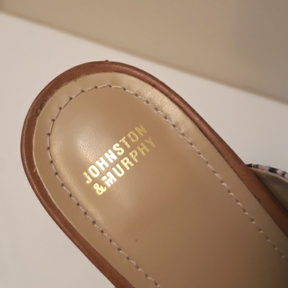 Johnson & Murphy Kelsey Python print Leather Sandals 8 EUC - Picture 4 of 11